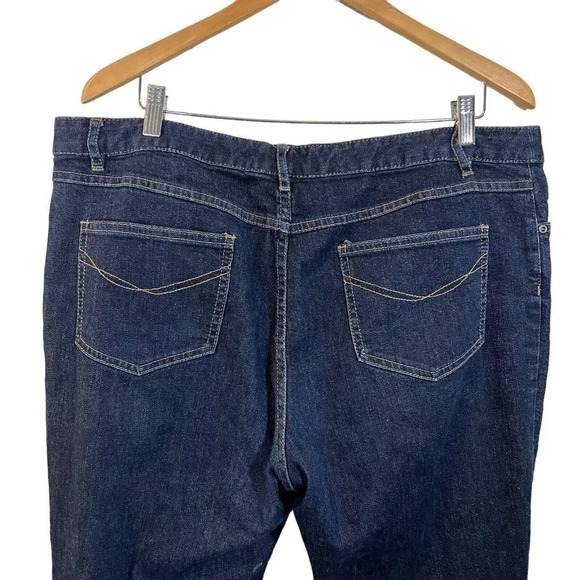 J. Jill Stretch Cotton Denim Jeans Plus Size 18 Authentic Fit Below Waist Bottom - Picture 4 of 7